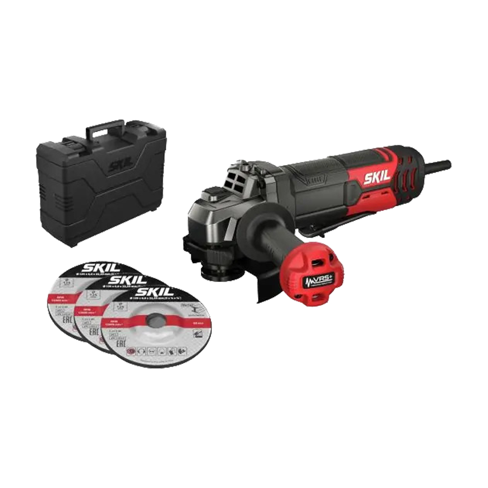 Smerigliatrice angolare 850 w skil 9132 - valigetta e 3 dischi per smerigliatura.