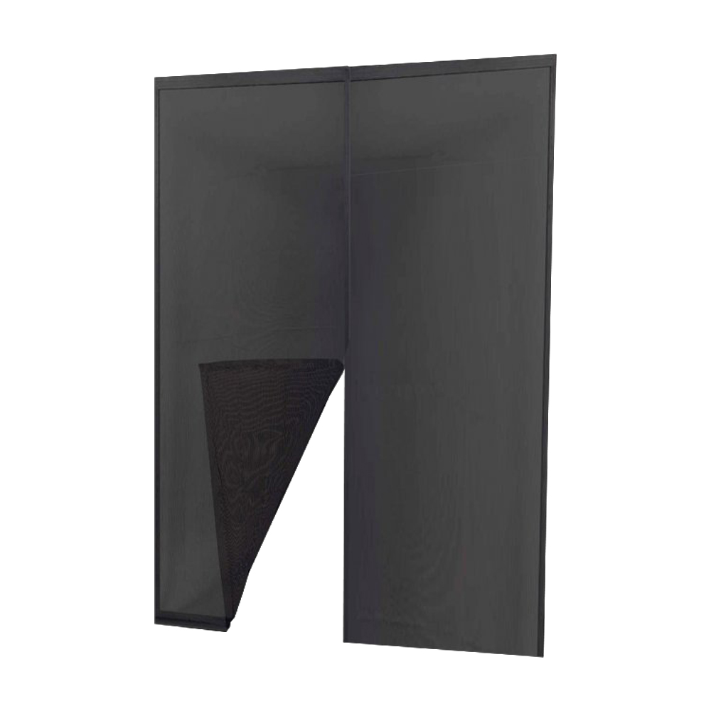 Zanzariera adesiva a 2 pannelli ecco porta irs 140x250h cm - nero.