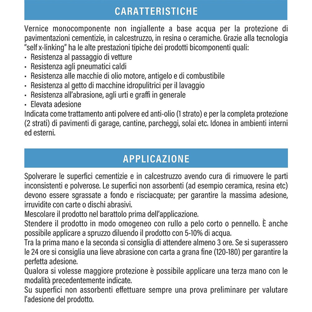 Vernice a Base Acqua per Pavimenti Garage e Laboratori 2 Lt VERNIFER - Grigio