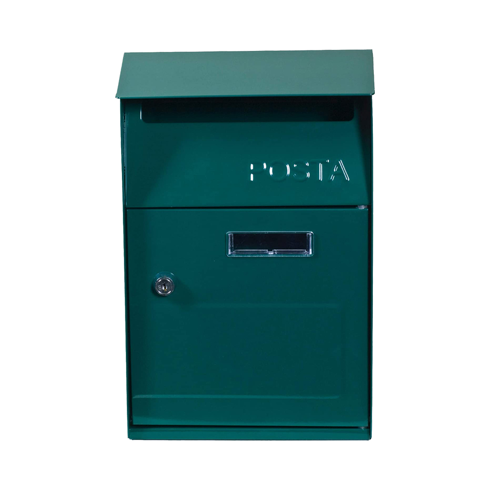 Cassetta Postale in Acciaio con Tetto FERLIVING - Verde