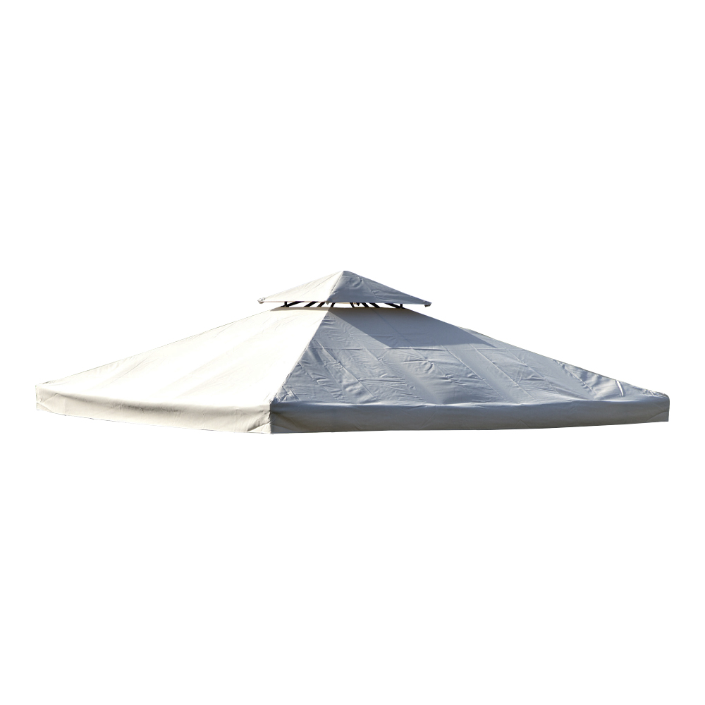 Top di Ricambio per Gazebo - Poliestere Ecrù - FERLIVING 3x3 mt