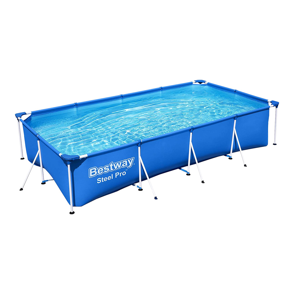 Piscina rettangolare steel pro frame 400x211x81h cm bestway - azzurro.