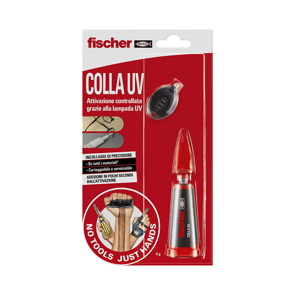 Colla UV FISCHER 4 gr - Adesivo ad Attivazione Controllata tramite Raggi UV