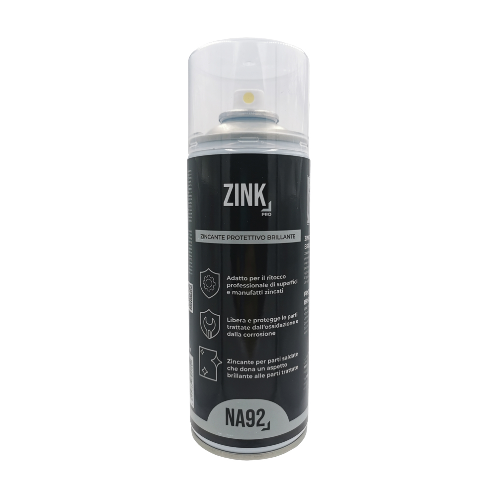 Zinco chiaro protettivo brillante professionale na92 zink 400 ml.