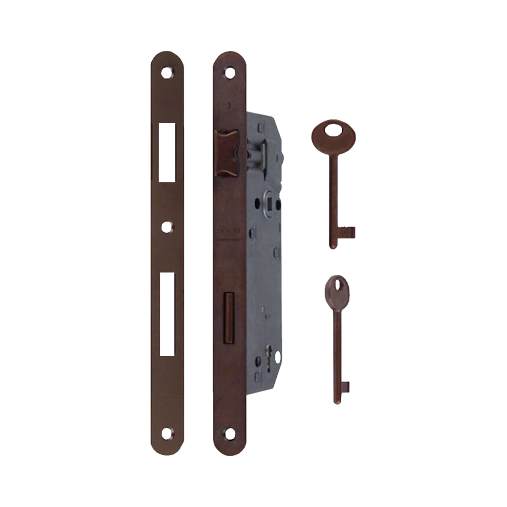 Serratura Patent Grande Bronzato AGB - Foro 50 mm e Quadro 8 mm