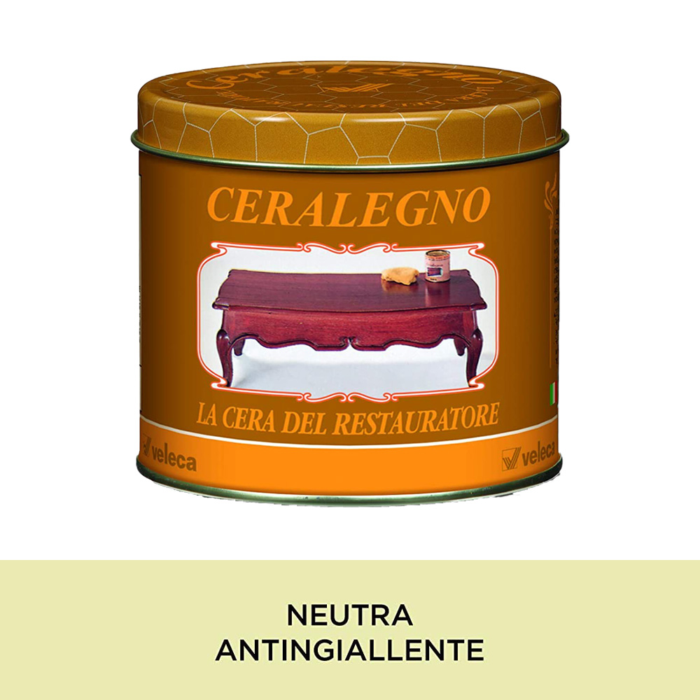 Ceralegno per lucidare e proteggere legno 500 ml veleca - neutro.