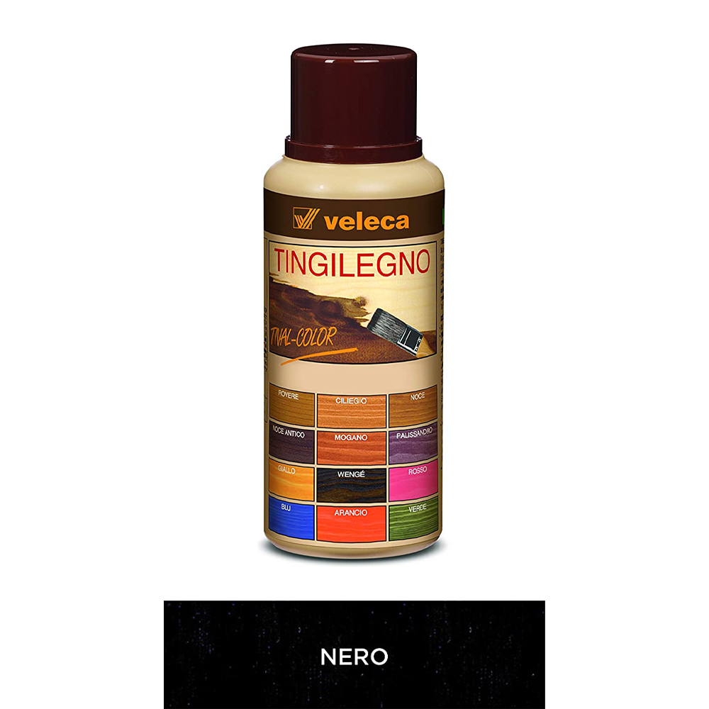 Colorante Legno ad Acqua Tingilegno Tival Color 250 ml VELECA - Nero