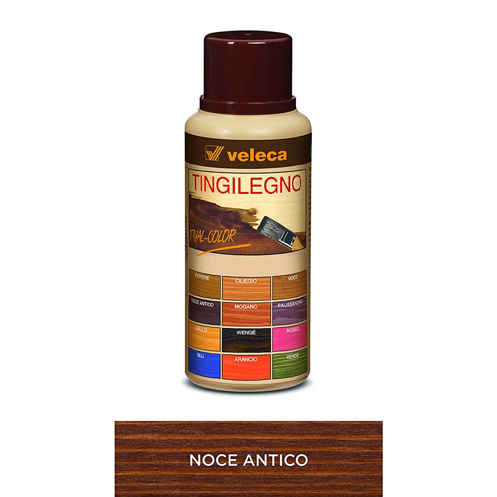 Colorante Legno ad Acqua Tingilegno Tival Color 250 ml VELECA - Noce Antico