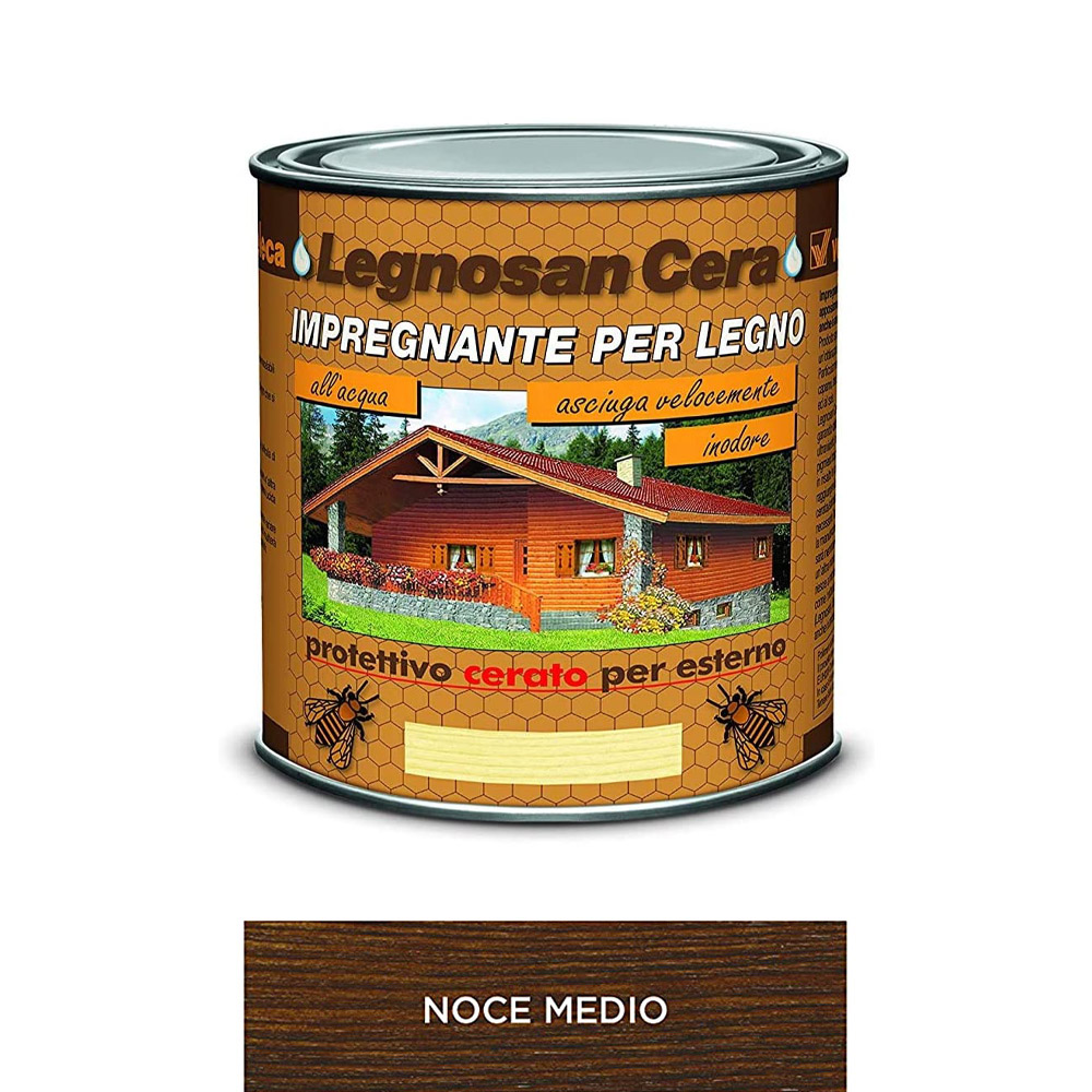 Impregnante all'Acqua Legnosan Cera 750 ml VELECA - Noce Medio