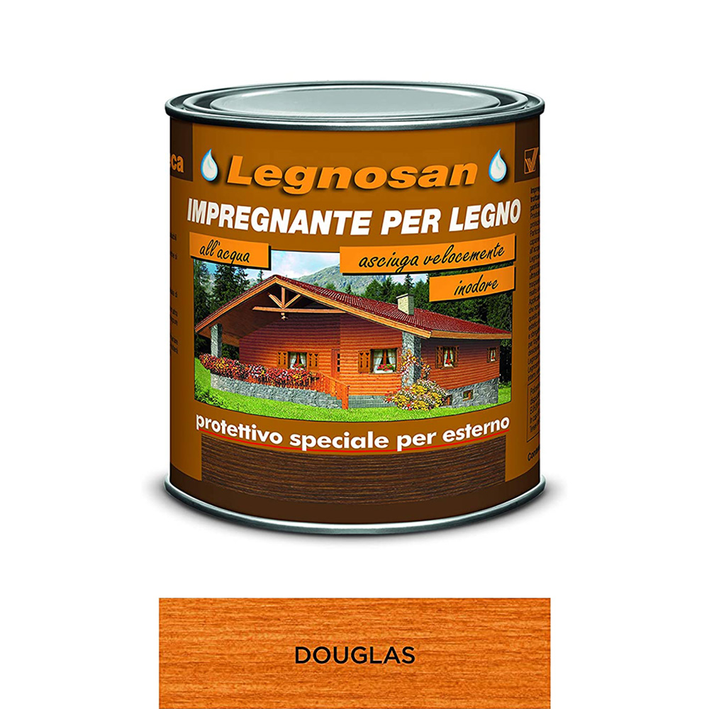 Impregnante all'Acqua per Legno Esterno Legnosan 750 ml VELECA - Douglas