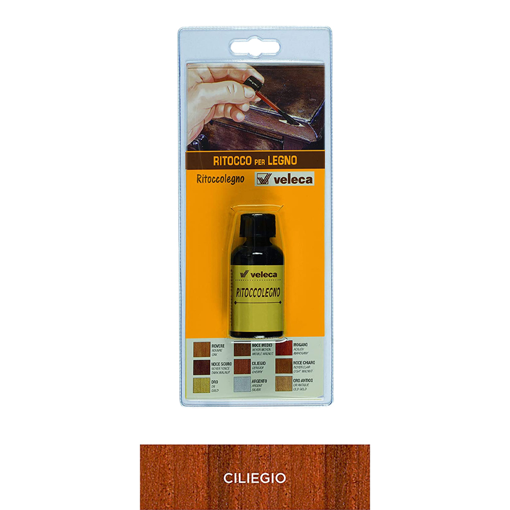Ritoccolegno Semi-Coprente per Graffi e Scalfitture 25 ml VELECA - Ciliegio