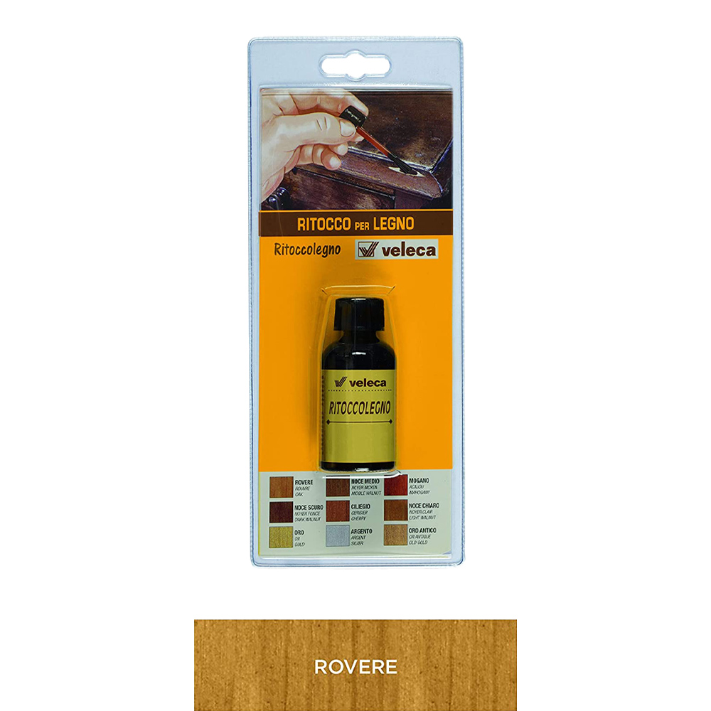 Ritoccolegno Semi-Coprente per Graffi e Scalfitture 25 ml VELECA - Rovere