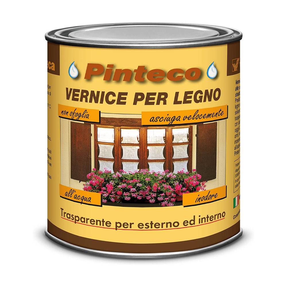 Vernice all'acqua pinteco lucida veleca 2,5 lt   .