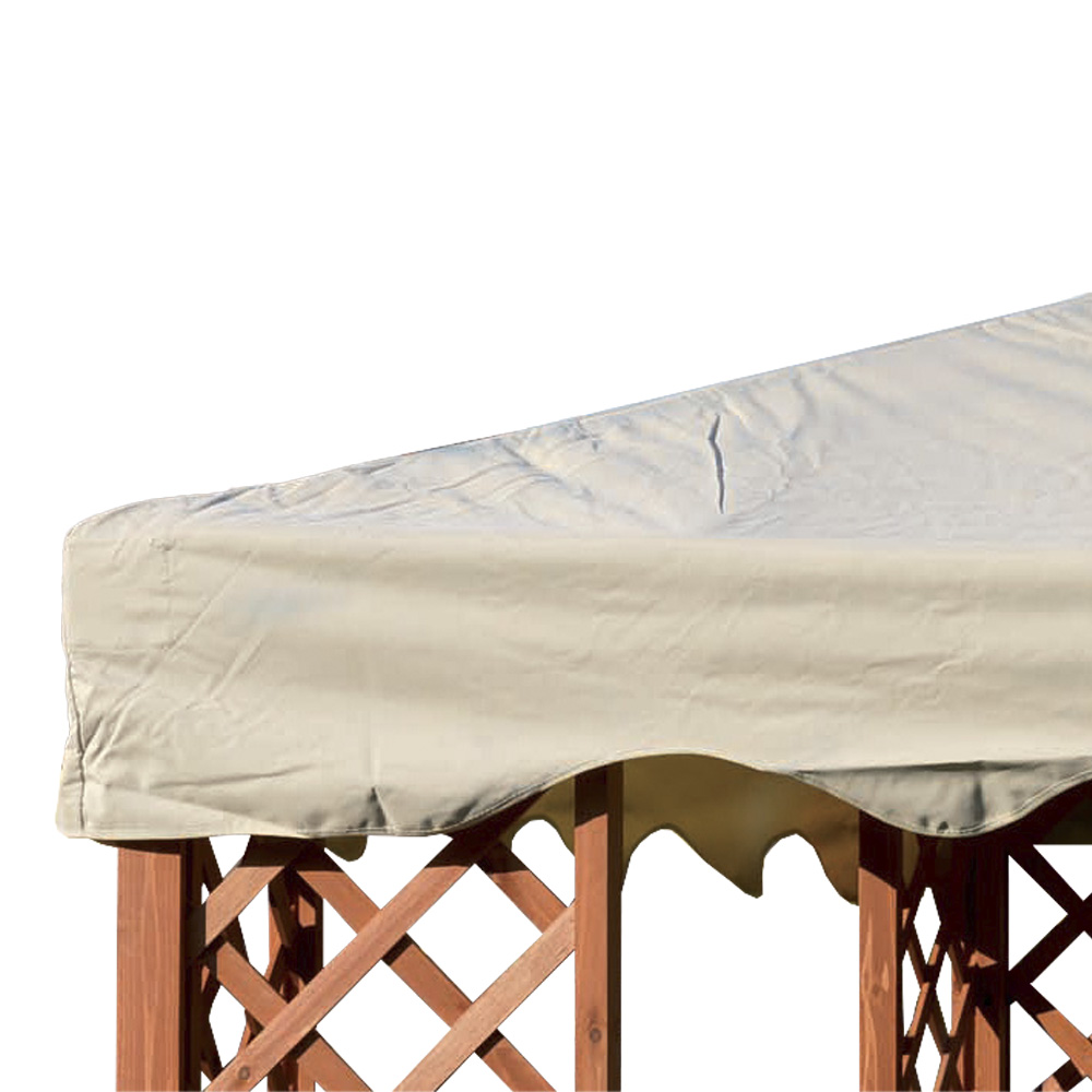 Top di Ricambio per Gazebo Impermeabile Ecrù FERLIVING - 3x3 MT