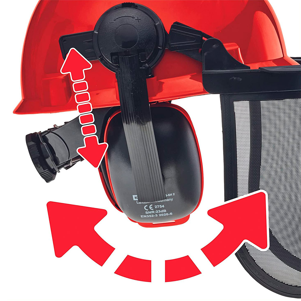 Elmetto Protettivo da Boscaiolo EINHELL - Omologato EN 397-352-3-1731