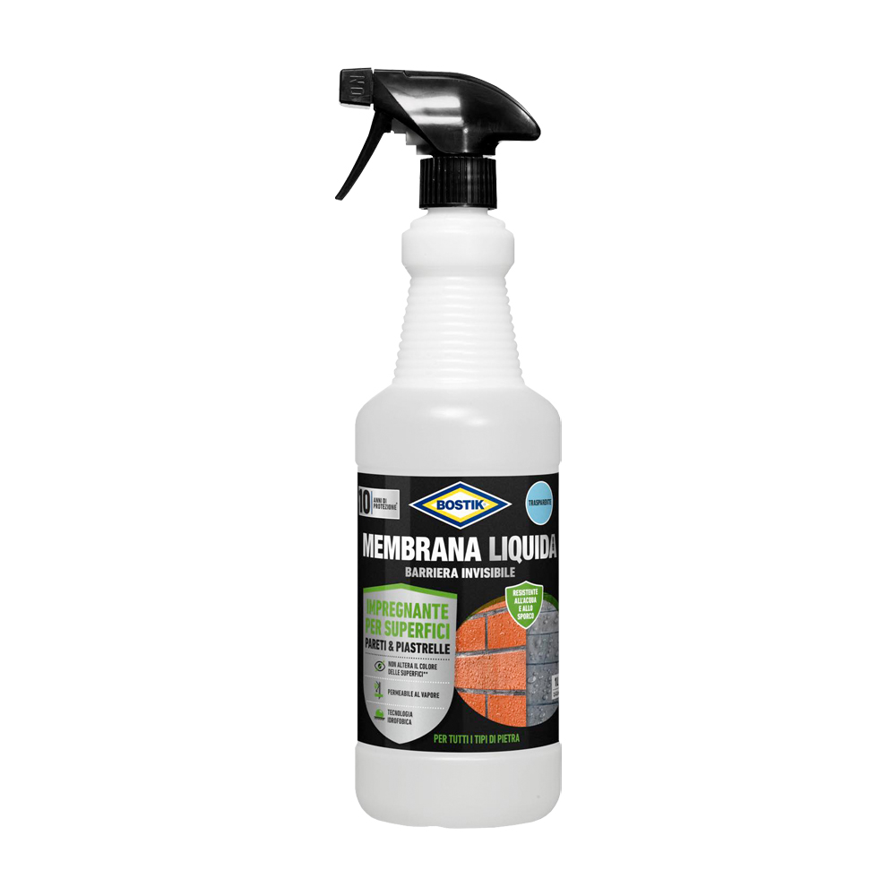 Membrana liquida barriera invisibile 1 lt bostik - per superfici porose.