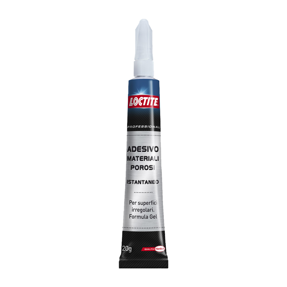 Adesivo Gel Istantaneo Materiali Porosi LOCTITE PRO 20 g