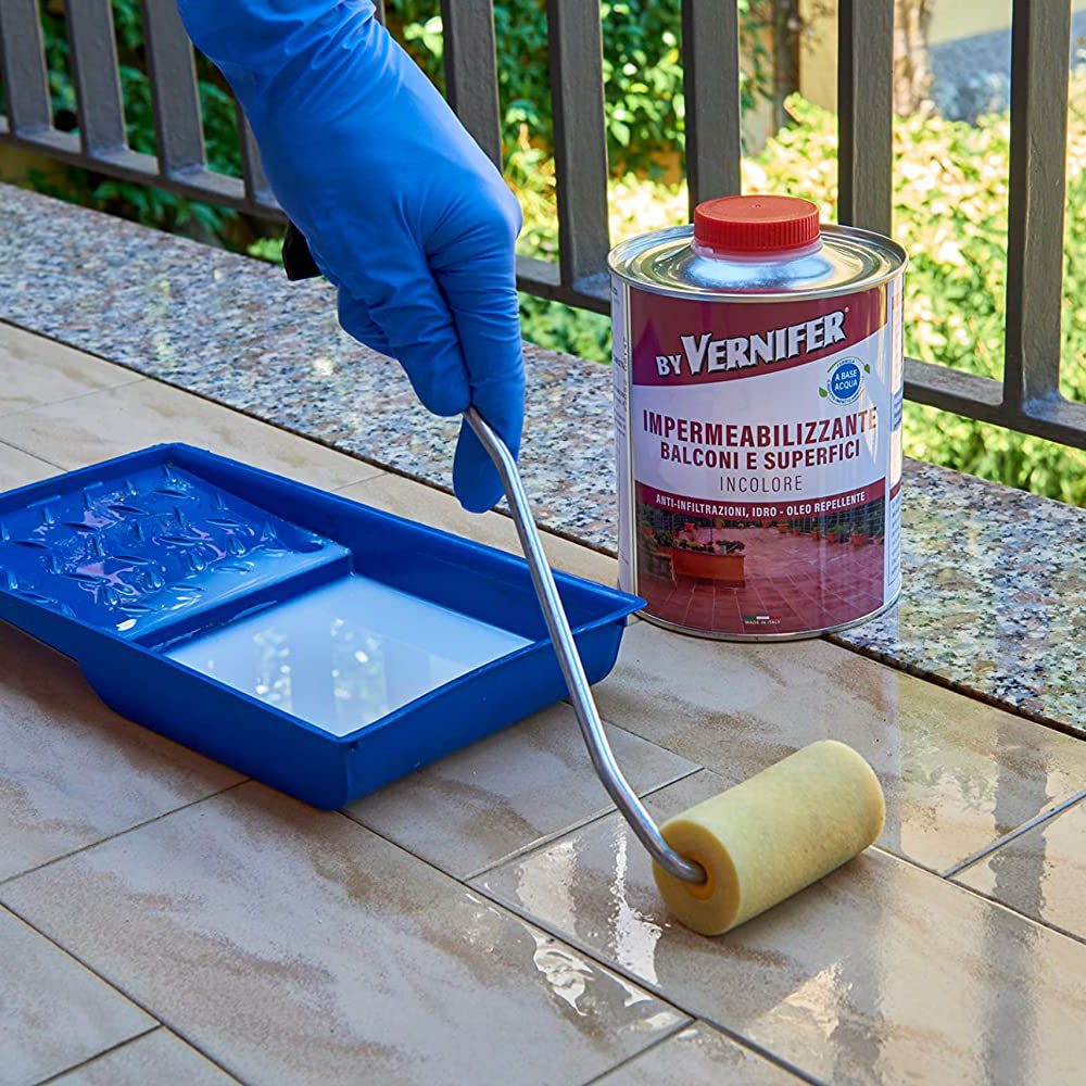 Impermeabilizzante per Terrazze e Superfici 1 Lt VERNIFER - Base Acqua
