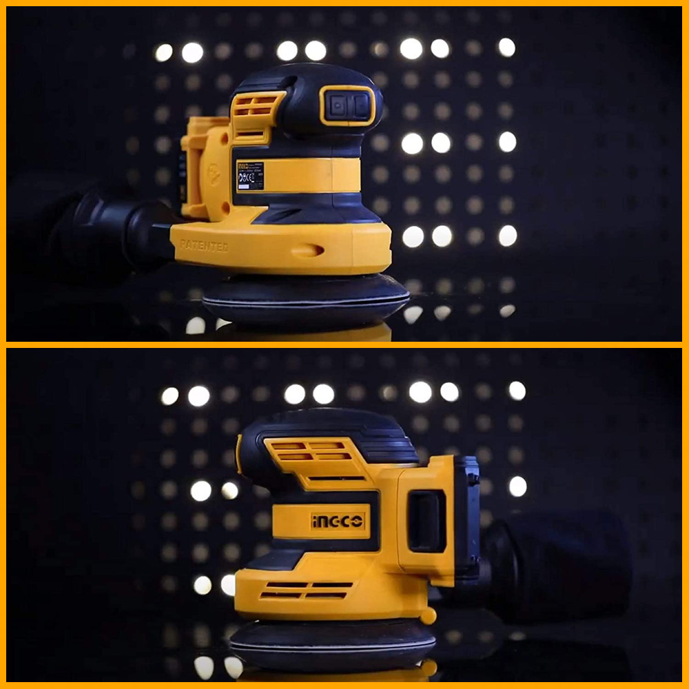 Levigatrice Rotorbitale a Batteria 20V INGCO - con 5 Dischi Abrasivi
