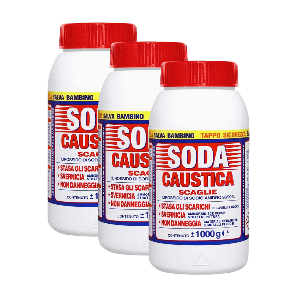 Soda Caustica a Scaglie 1 KG MARTEN