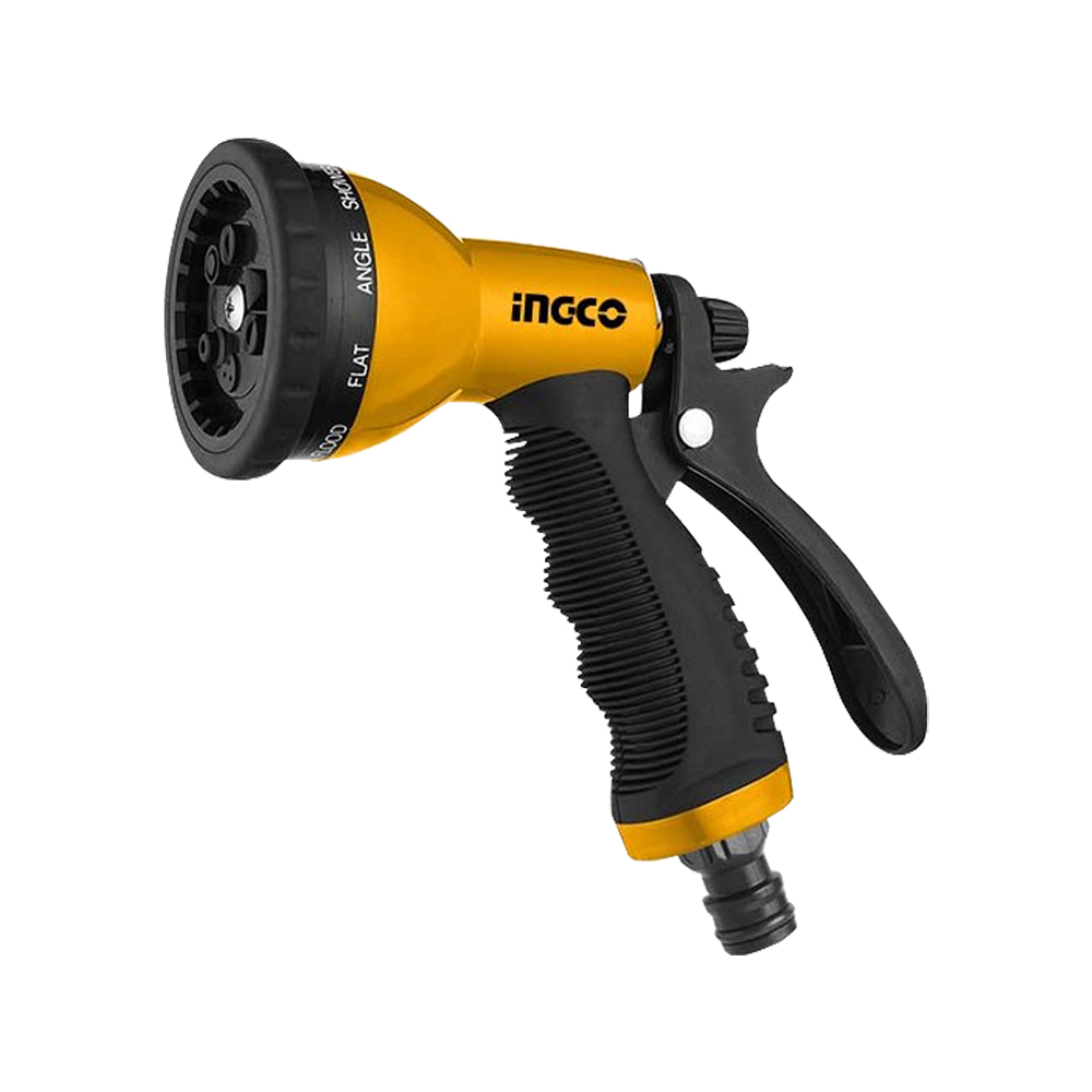 Pistola per Irrigazione Regolabile 9 Getti INGCO - Adattatore 3/4