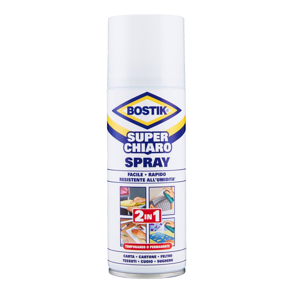 Colla a Contatto Superchiaro 200 ml BOSTIK - per Plastica, Pelle, Legno e Cuoio