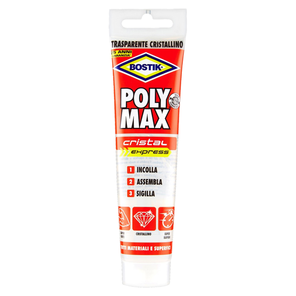 Poly max cristal express trasparente 115 gr.