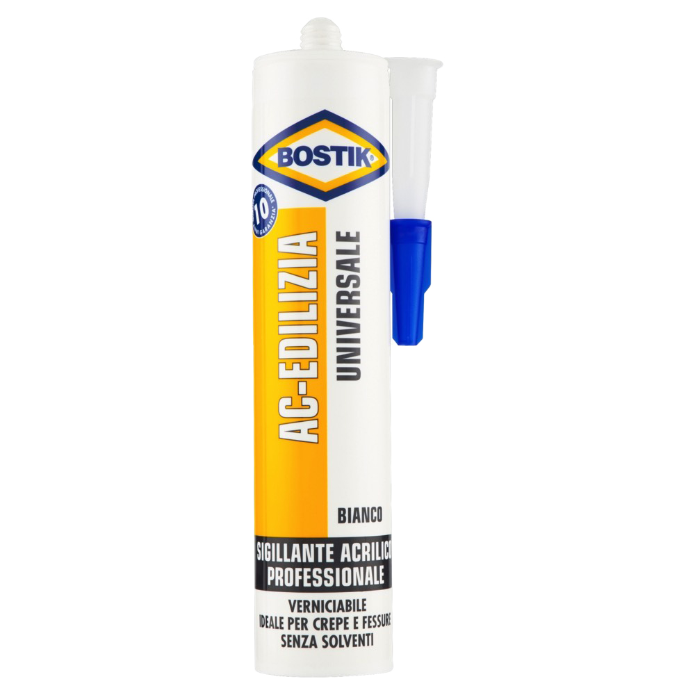 Sigillante acrilico verniciabile ac-edilizia 300 ml bostik - bianco.