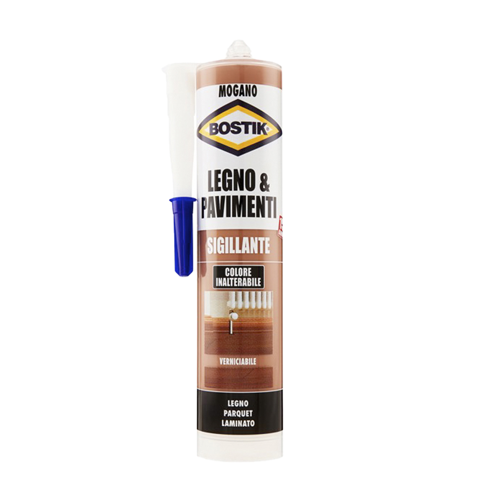 Sigillante legno e pavimenti 300 ml bostik - mogano.