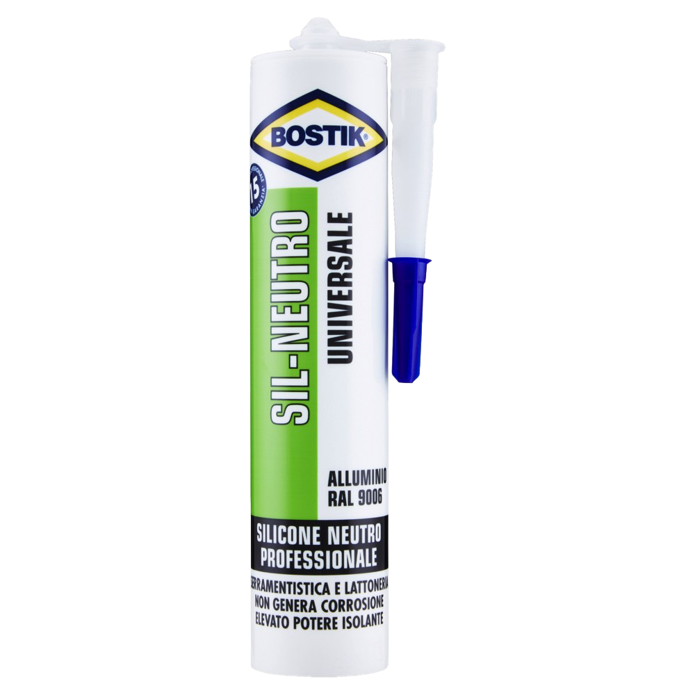 Silicone Neutro Alluminio RAL 9006 BOSTIK 300 ml