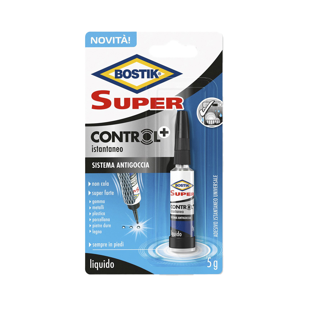 Adesivo istantaneo super control plus bostik 5 g.