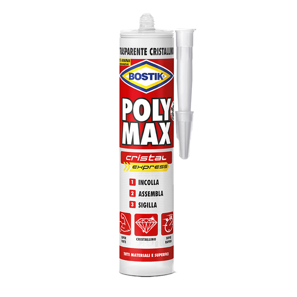 Poly max cristal express trasparente 425 gr.