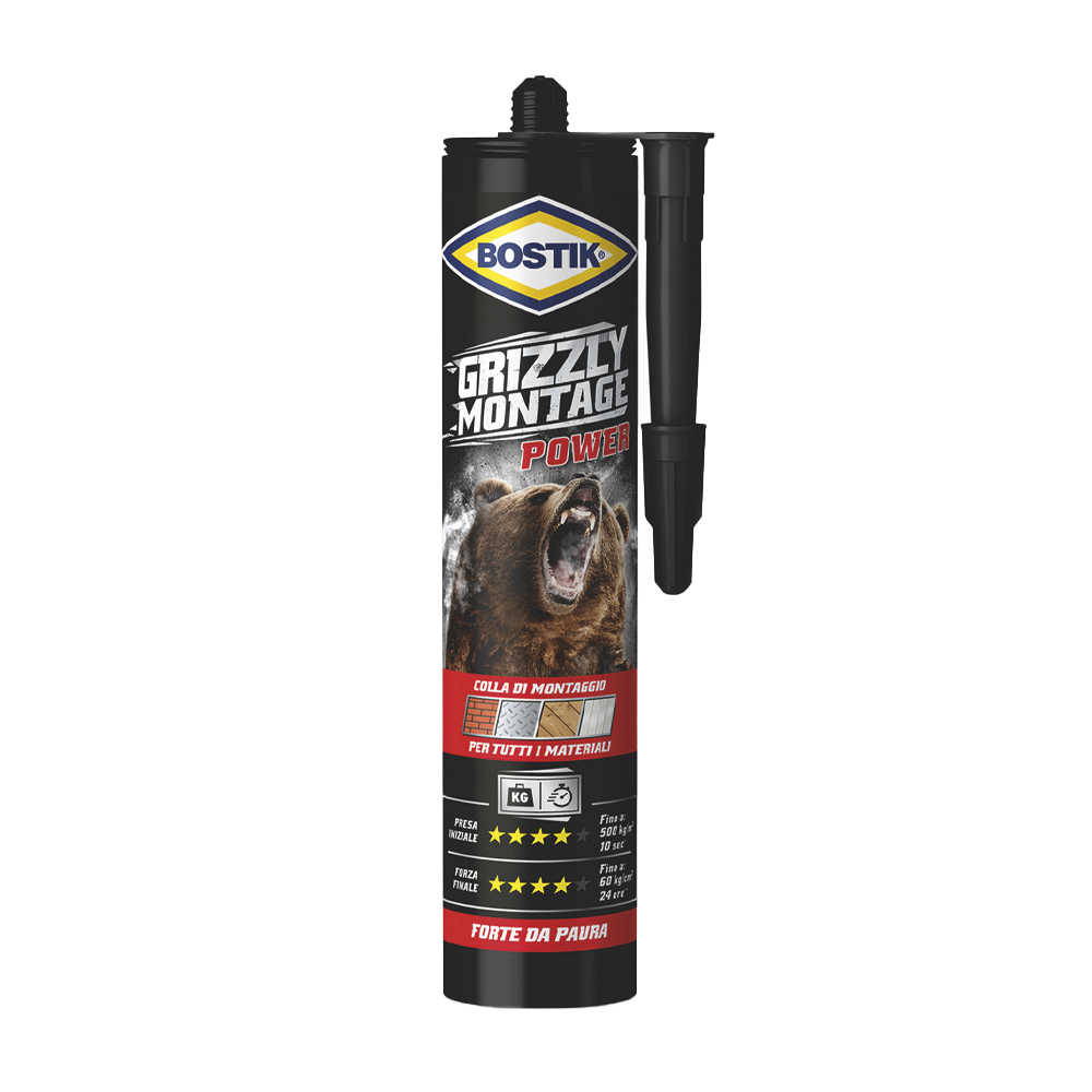 Colla di montaggio grizzly montage power bostik 370 g.