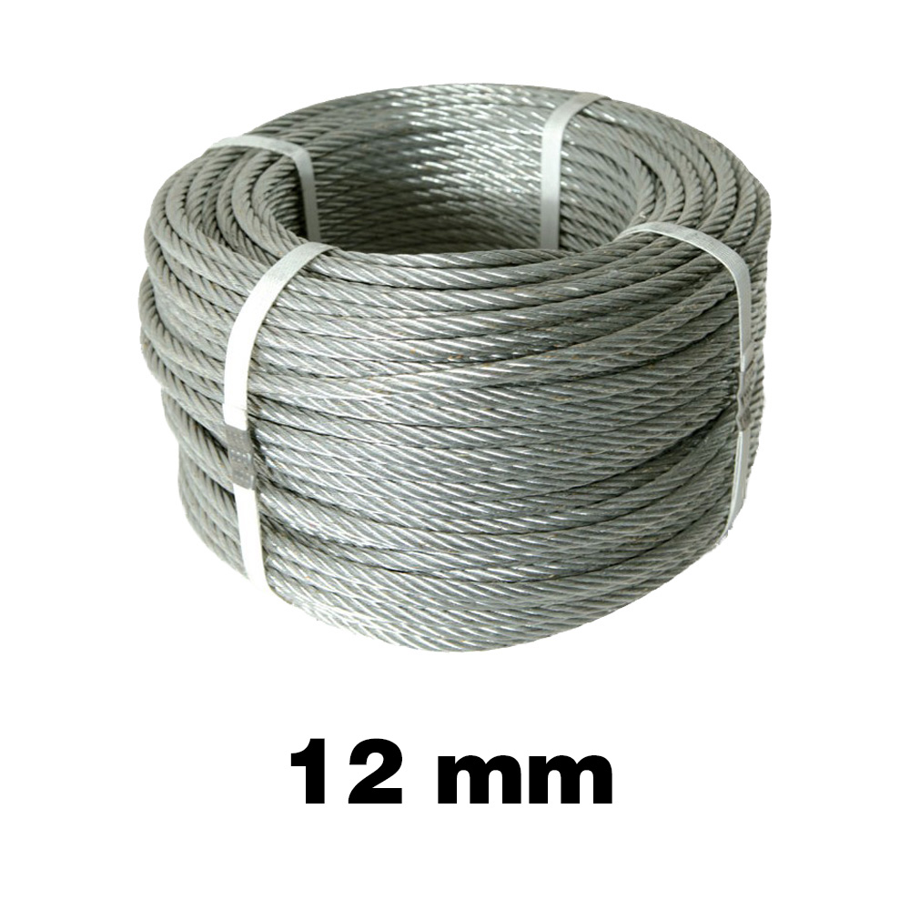 Cavetto acciaio 12 mm ferwork 100 mt.