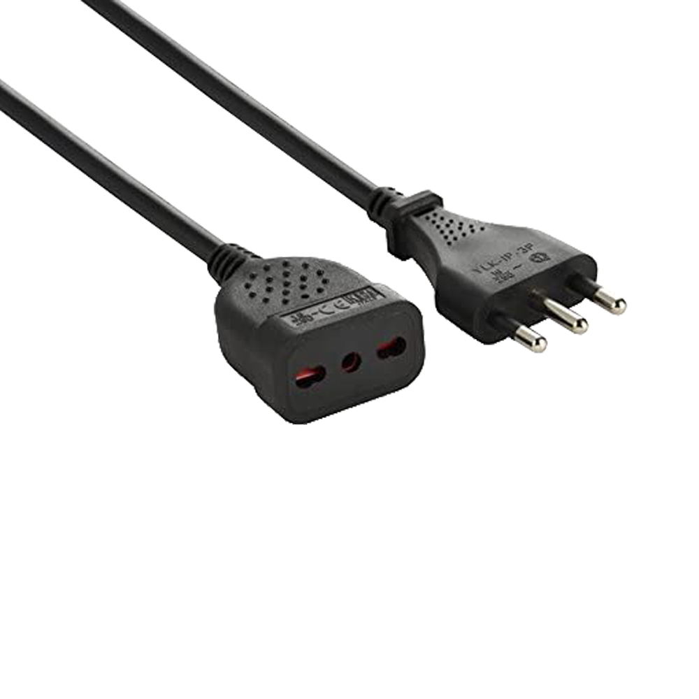 Prolunga Lineare 3 mt Nero ELECTRALINE - Presa Biv. 10-16A - Cavo 3G 1 mm