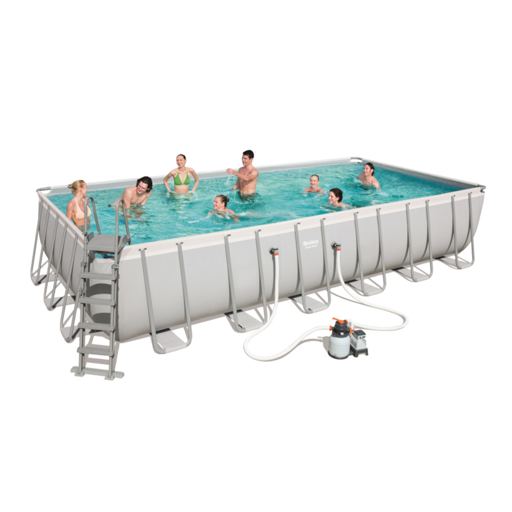 Piscina fuori terra rettangolare bestway power steel 56475 - cm.732x366x132h.