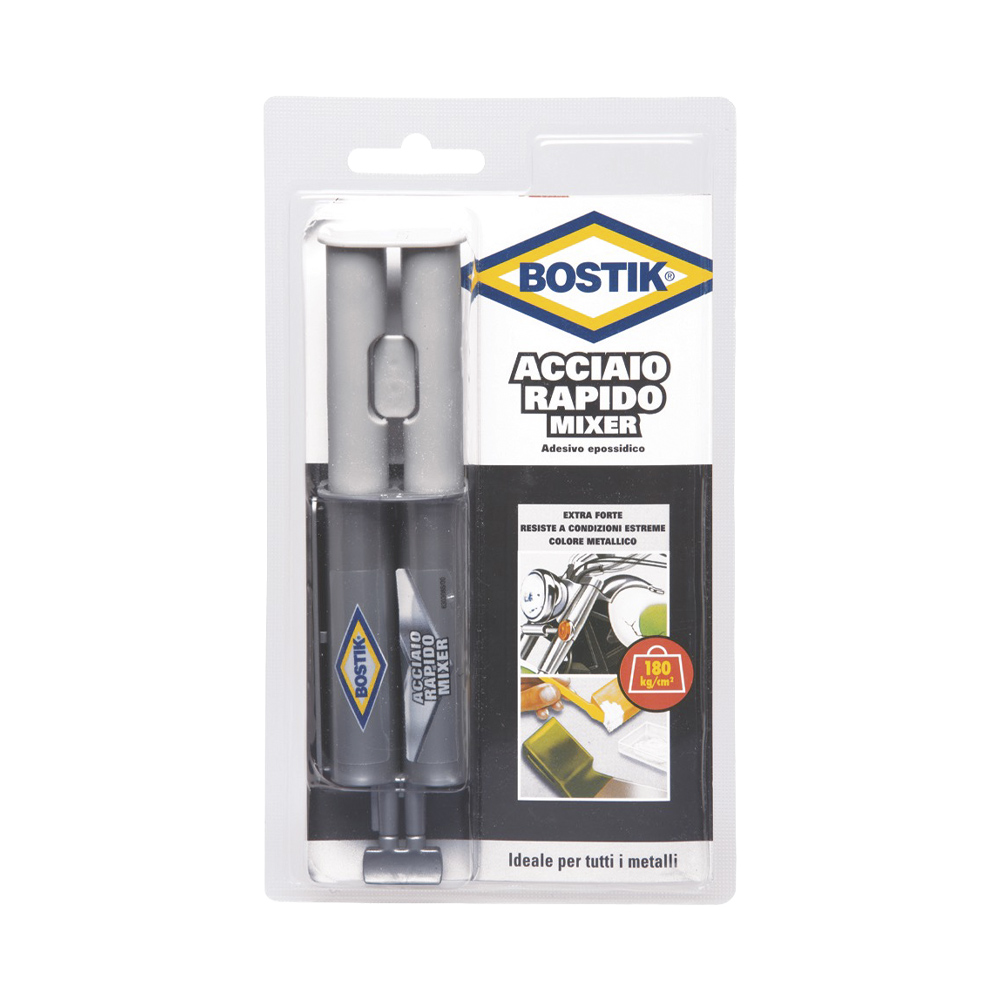 Adesivo Acciaio Rapido Mixer BOSTIK 24 ml - ELIMINATO NUOVO SKU: 6314368
