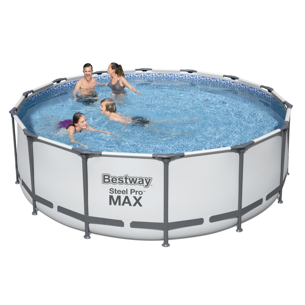 Piscina fuori terra bestway rotonda 5612x steel pro max 427x122h cm.