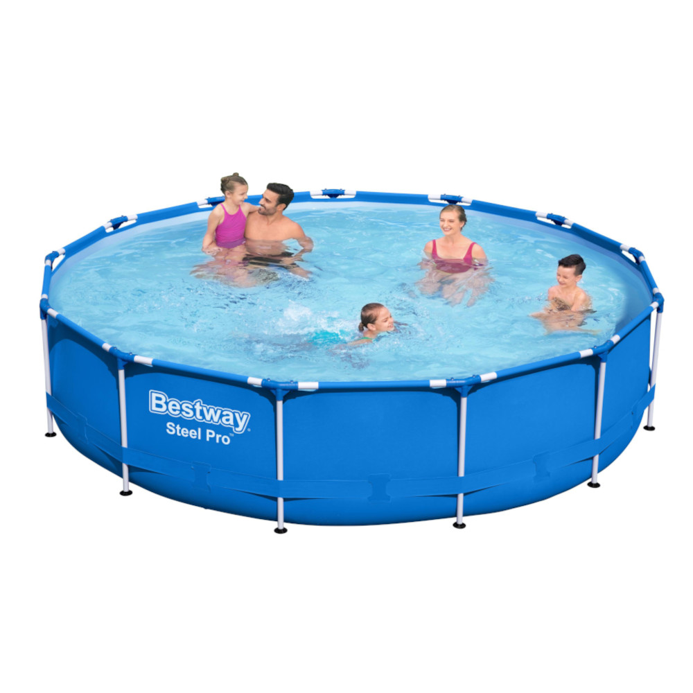 Piscina fuori terra rotonda bestway 5612e steel pro frame - 396x84h cm.