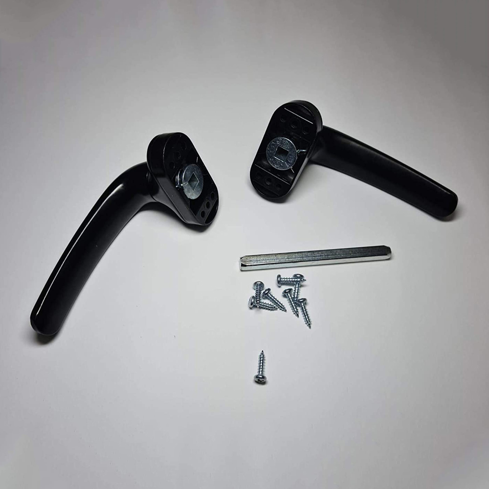 Maniglia in Alluminio per Infissi FERLIVING Nero - Quadro 8 mm