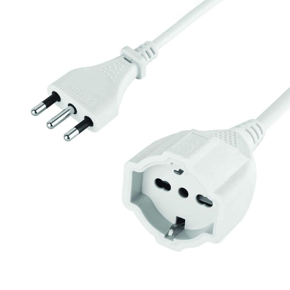 Prolunga lineare 10 mt bianco electraline - presa schuko - cavo 3g 1,5 mm.