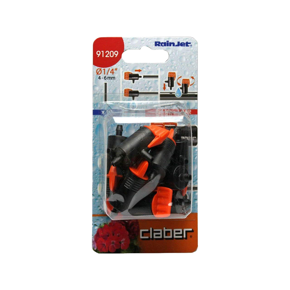 Gocciolatore Terminale per Tubo Capillare 0-6 Lt h CLABER 10 Pezzi