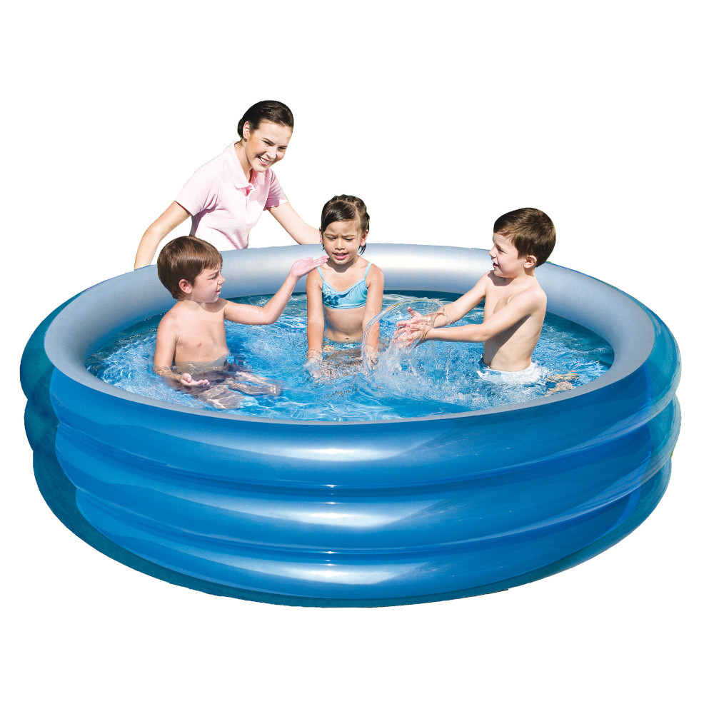 Piscina gonfiabile tonda blu per bambini 51043 bestway - 201x53h cm .