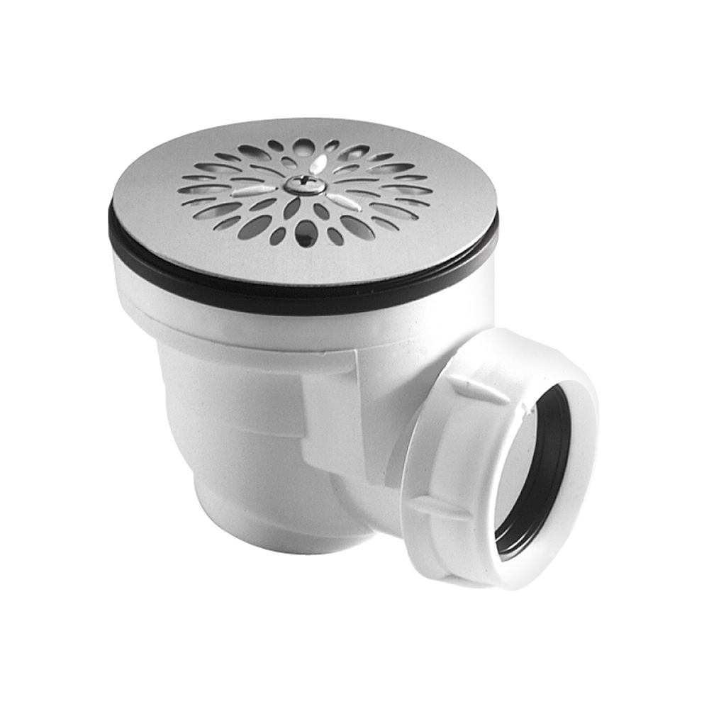 Piletta Sifonata PVC per Piatti Doccia NICOLL - Griglia Inox 84 mm