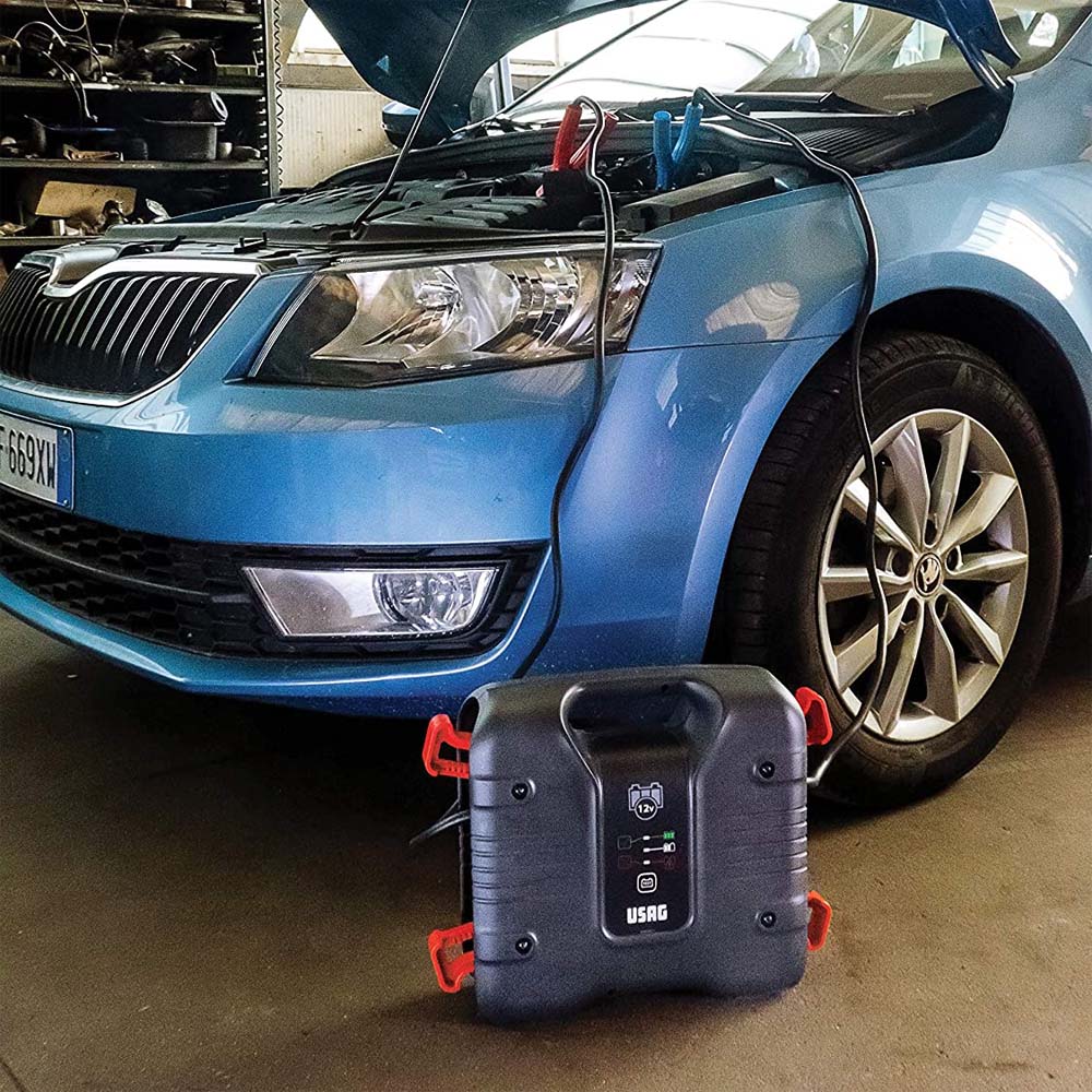 Avvaitore Professionale Portatile 12V USAG - per Batterie Moto, Auto e Furgoni