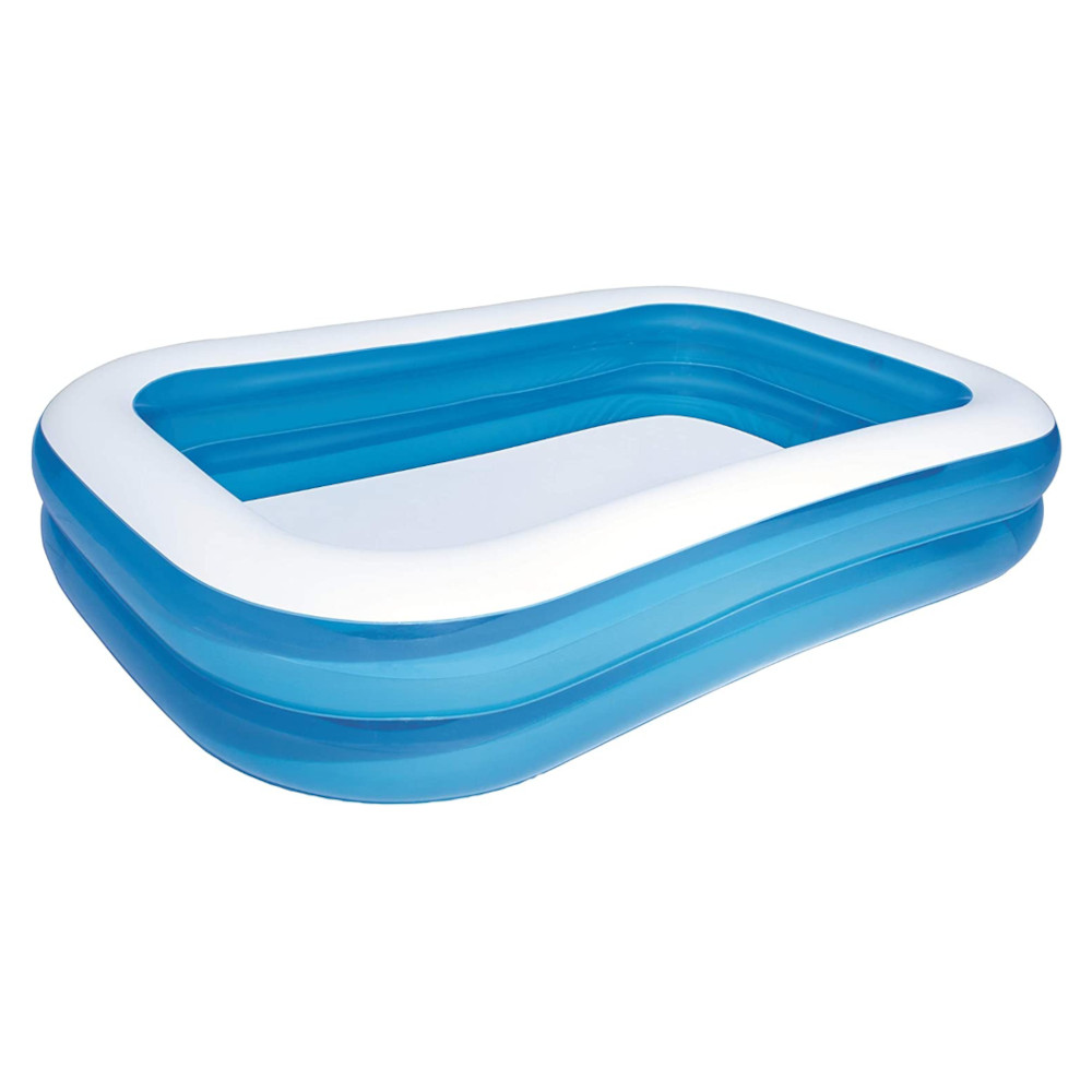 Piscina gonfiabile family 2 anelli bestway 54006b - 262x175x51h cm .