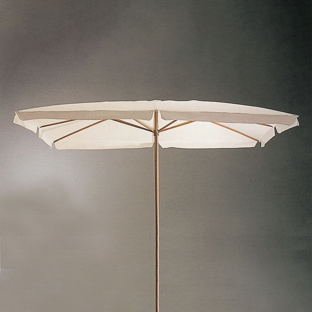 Ombrellone in Legno 200x300 cm a 6 Stecche FERLIVING - Bianco