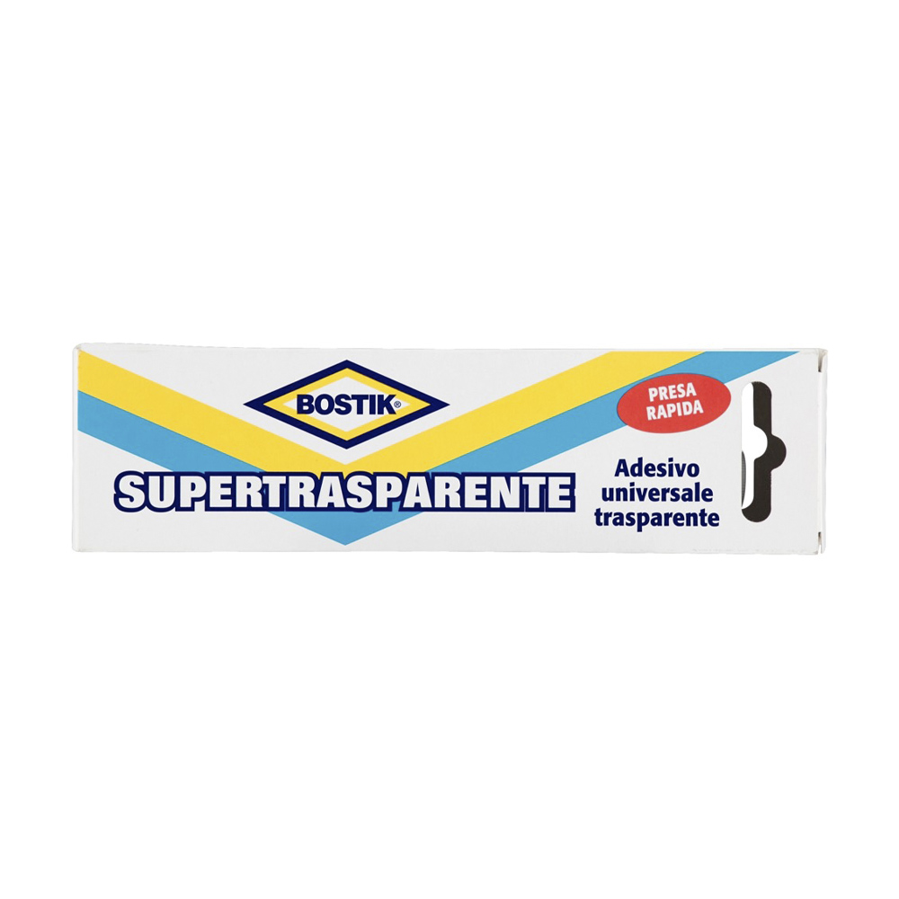 Colla a contatto supertrasparente 125 gr bostik - plastica, pelle, legno e cuoio.