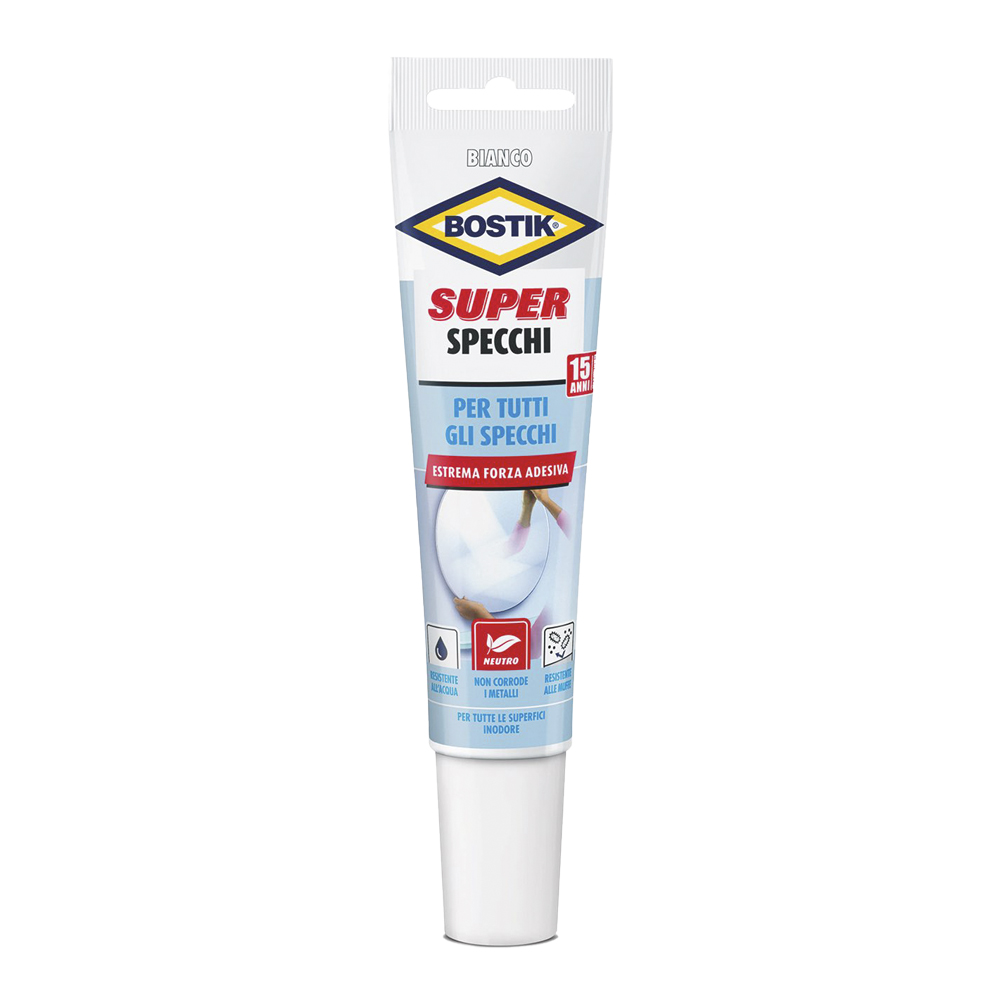 Sigillante siliconico super specchi bostik 100 ml .