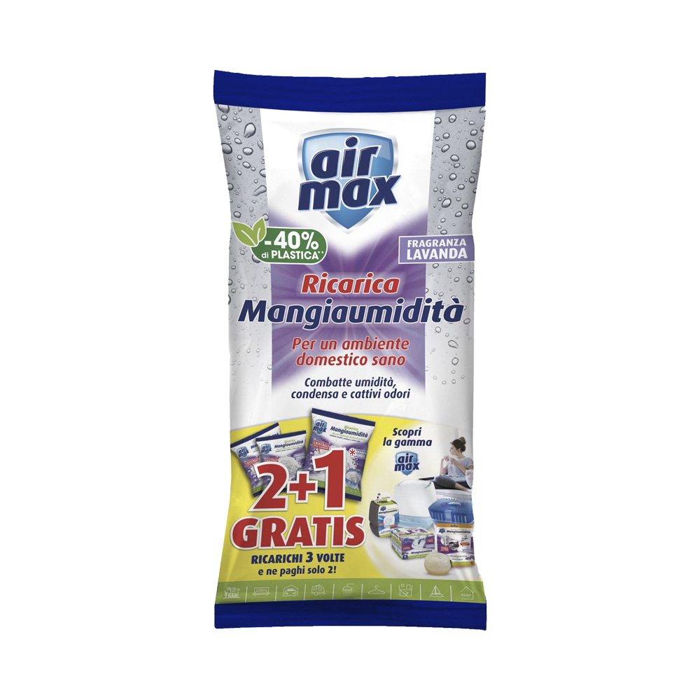 Ricarica sali assorbiumidit lavanda air max 1350 gr - ricarichi 3 paghi 2.